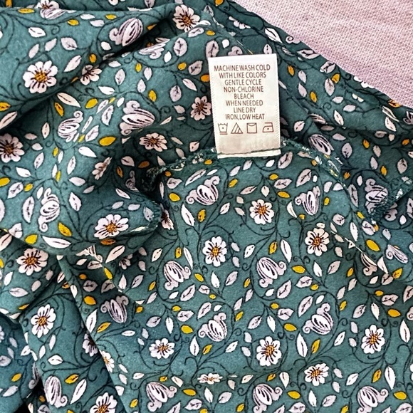 Max Studio Green Ditsy Floral Midi Dress Size Medium - Picture 6 of 13